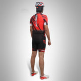 Cycling Kit Sublimation RedBlack  - Short & Jersey